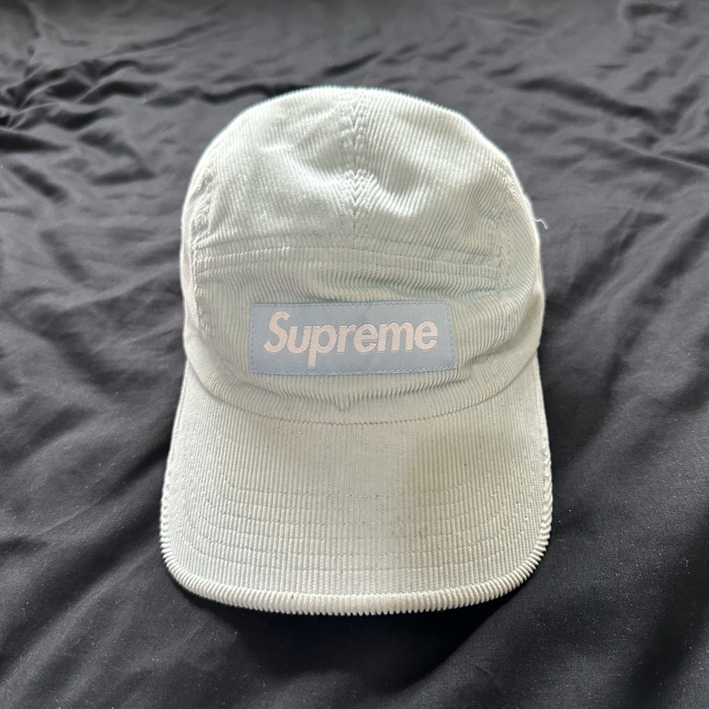 Supreme Camp Cap Fine Wale Corduroy light blue